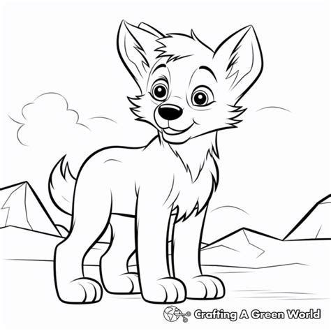 Wolf Pup Coloring Pages Free And Printable