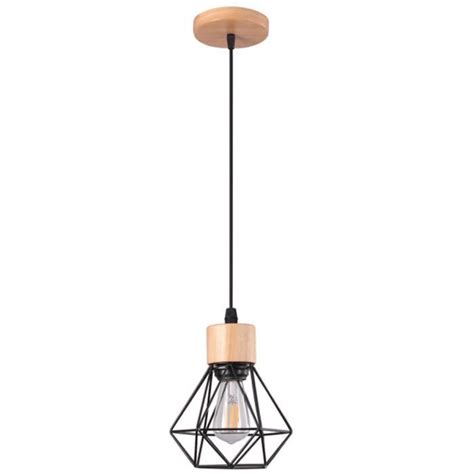 STOEX Pendentif Lustre Suspension Cage en Métal E27 Plafonnier Lampe