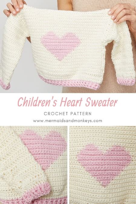 Easy Crochet Heart Sweater Tutorial Part I Inspired By Oliviamade Chenda Diy Atelier Yuwa