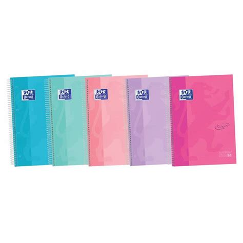 Cuaderno Oxford Ebook Din A Colores Surtidos Hojas Tapa