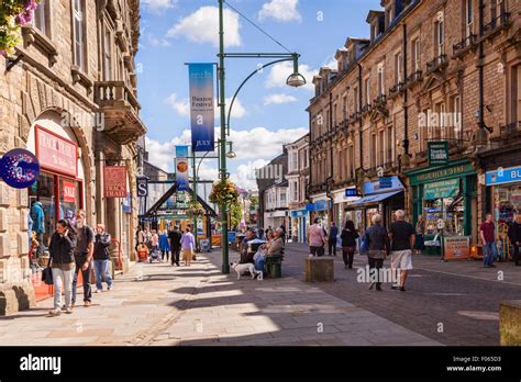 Buxton High Street, Buxton, Derbyshire, England Stock Photo, Royalty ...