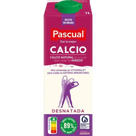 Comprar Leche Desnatada Uht Con Calcio Sin Lactosa Brik L Pascual