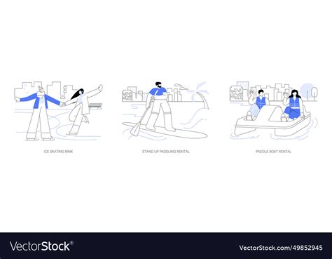 Active Sport In City Park Isolated Cartoon Vector Image