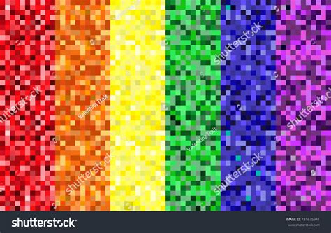 Rainbow Gay Pride Flag Pixel Style Stock Vector Royalty Free Shutterstock