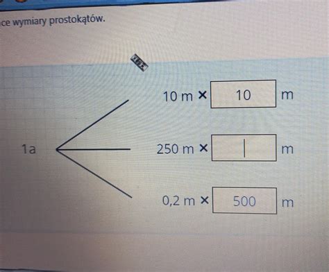 Wpisz Brakuj Ce Miary Prostok T W W To Nie Brainly Pl