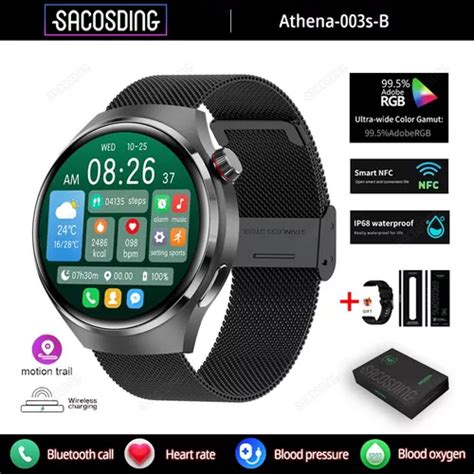 Reloj Inteligente Hombres Gt4por Gps Glucemia Para Huawei Color De La