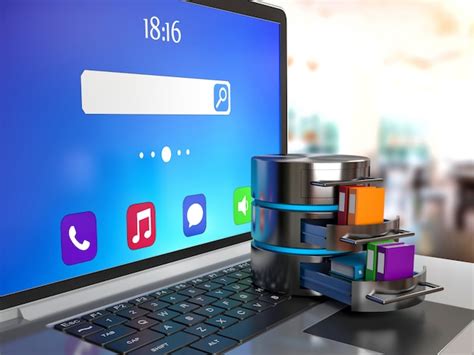 premium photo laptop data storage