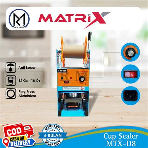 Jual Mesin Press Gelas Plastik Cup Sealer Matrix Mtx D Model