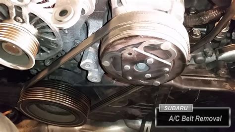 How To Remove AC Belt On A Subaru YouTube