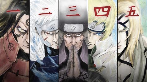 Hashirama Senju Hiruzen Sarutobi Hokage Minato Namikaze Tobirama Senju