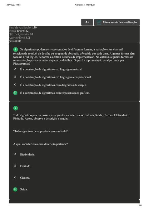 prova 1 Metodologia Científica fil13 Avaliação II Individual Flex