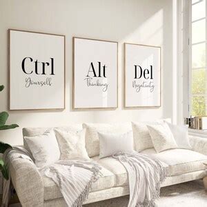 Ctrl Alt Del Printable Wall Art Motivational Decor For Office Home