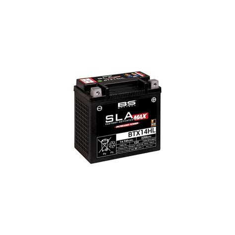 BS Battery BTX14HL HD SLA MAX 14 7Ah 12V Akumuliatorius Motociklams