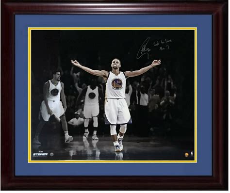 Steph Curry Autographed Signed 20X24 Photo Ins Love The 3 Framed ...