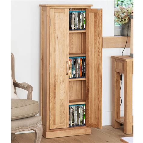 Baumhaus Mobel Solid Oak DVD Storage Cupboard COR17B