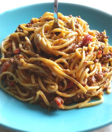 Spaguettis A La Bolognesa Receta Pasta Con Carne Pasta Con Carne