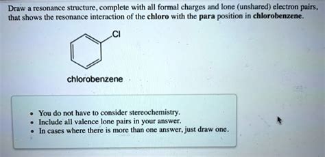 SOLVED Draw A Resonance Structure Complete With All Formal Charges