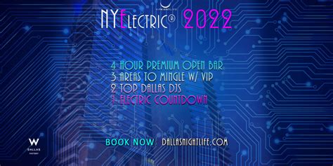 Nyelectric W Dallas Rooftop New Years Eve Party Vip Nightlife