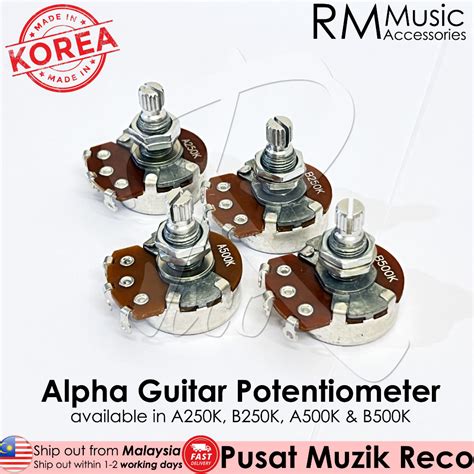 Rm Alpha A K B K A K B K Audio Linear Guitar Tone Volume Pot