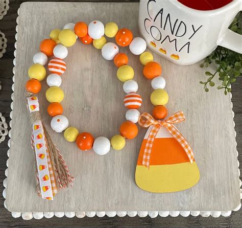 Candy Corn Garland Halloween Garland Halloween Decor - Etsy