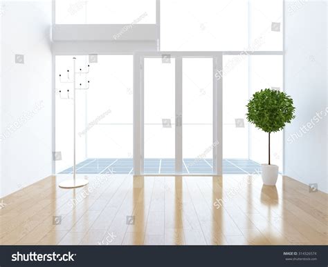 White Empty Drawing Room 3d Rendering Stock Illustration 314326574 ...