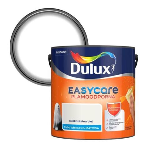 Farba Dulux Easycare Nieskazitelna Biel L Farby Bia E Castorama