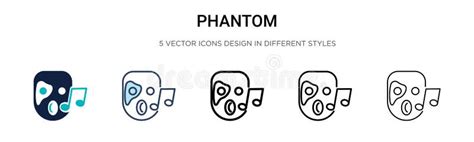 Phantom Icon in Filled, Thin Line, Outline and Stroke Style. Vector Illustration of Two Colored ...