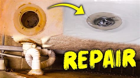 Bathroom Drain Repair Installing Bathroom Sink Drain Youtube