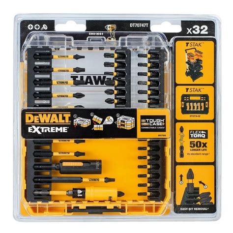 Dewalt DT70747T Extreme Flextorq Impact Driver Bit Set And Holder