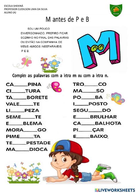 Palavras Antes De P E B