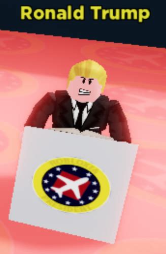 President Ronald Trump Roblox Airplane Story Wiki Fandom