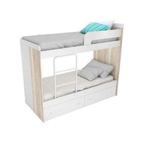 Cama Cucheta Con Escalera Integrada Y 2 Cajones 1 1 2 Plaza 1706 9 En