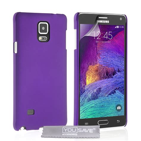 Yousave Accessories Samsung Galaxy Note Hard Hybrid Case Purple