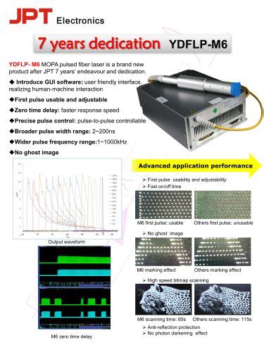 YDFLP M6 MOPA Fiber Laser JPT Opto Electronics PDF Catalogs