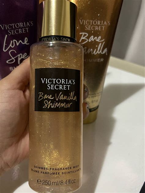 Victorias Secret Body Splash 250ml Bare Vanilla Shimmer Com Brilho