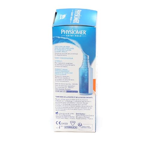 Physiomer Nez bouché Hypertonique adulte et enfant spray nasal 135 ml