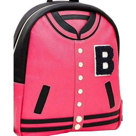 Kitch Letterman Jacket Backpack Liked On Polyvore Featuring Bags