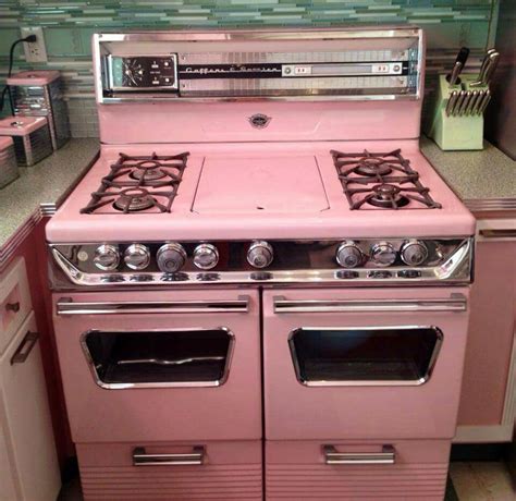 Pink Stove Retro Appliances Vintage Kitchen Appliances Vintage Stoves