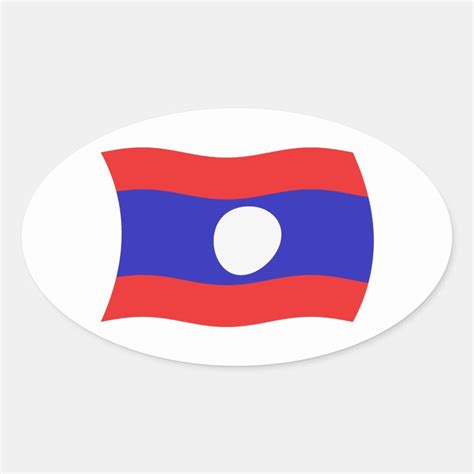 Laos Flag Sticker