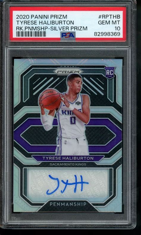 Tyrese Haliburton Prizm Rp Thb Rookie Penmanship Silver Price