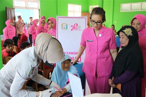 Bakti Sosial Dan Anjangsana Hari Kesatuan Gerak Bhayangkari Ke 72 Tahun