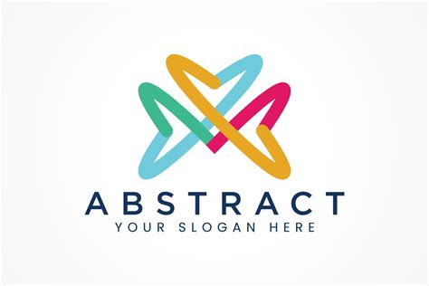 Colorful Abstract Ribbon Logo Template 6898804 Vector Art At Vecteezy