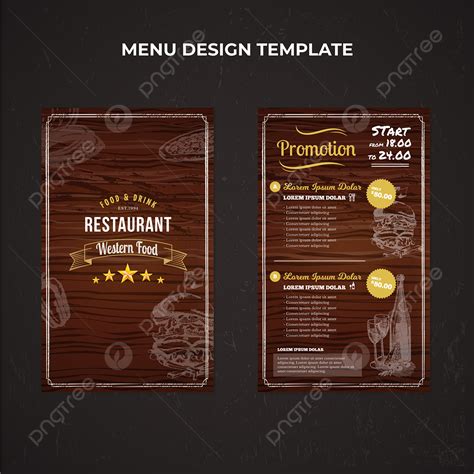 Western Food Restaurant Menu Design Template Download On Pngtree