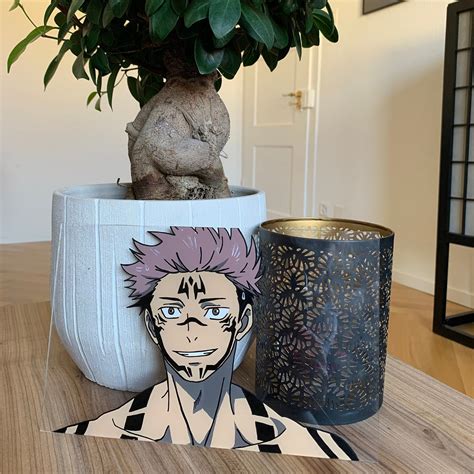 Sukuna Glass Painting Jujutsu Kaisen Anime Art Etsy