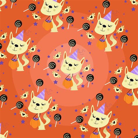 Seamless Pattern With Halloween Perfect For Wrapping Paper 13132584