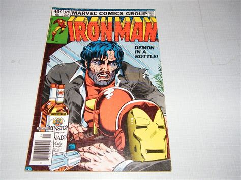 Rare Vintage Iron Man 128 Comic Book Demon In A Bottle 1979