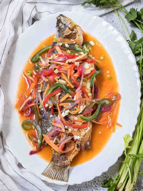 Filipino Escabeche Filipino Style Sweet And Sour Fish Riverten Kitchen