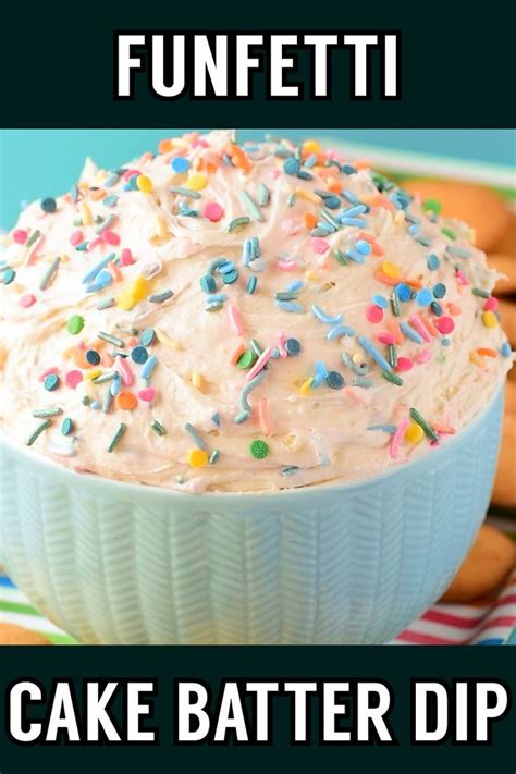 Four Ingredient Funfetti Cake Batter Dip Artofit