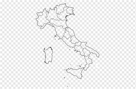 Regiones De Italia Tirol Del Sur Mapa En Blanco Florencia Direcciones