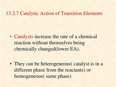 Ppt Transition Elementsandcatalysts Powerpoint Presentation Free